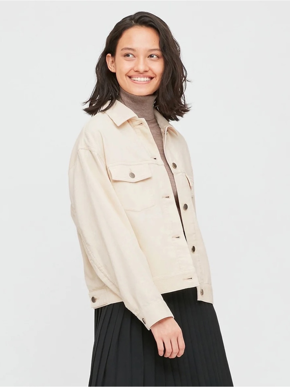 Uniqlo cropped corduroy jacket